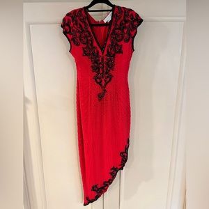 AJ BARI vintage antique dress. 100% silk and gorgeous